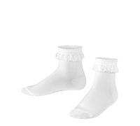 FALKE Fille Romantic Lace K So Coton Unies Chaussettes, Blanc White 2000, 31-34 EU