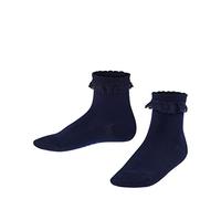 FALKE Romantic Lace K So coton unies 1 paire, Chaussettes Mixte enfant, Bleu Marine 6120, 23-26