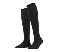 FALKE Fine Softness 50 DEN W Kh semi-opaques unies 1 paire, Chaussettes longues Femme, Noir Black 3000, 39-42
