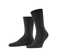 FALKE Firenze M So coton unies 1 paire, Chaussettes Homme, Gris Anthracite Melange 3190, 45-46