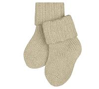 FALKE Flausch B So coton laine unies 1 paire, Chaussettes Mixte bébé, Beige Sand Melange 4650, 80-92