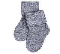 FALKE Flausch B SO coton laine unies 1 paire, Chaussettes Mixte bébé, Gris (Light Grey 3400), 74-80