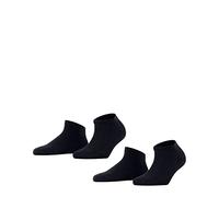 FALKE Happy 2-Pack W SN Coton Unies Lot de 2 Paires Chaussettes, Bleu (Dark Navy 6375), 39-42 Women