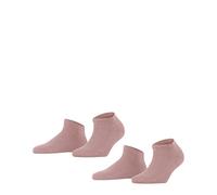 FALKE Happy Double Pack W Sn coton unies lot de 2 paires, Chaussettes basses Femme, Rose Blossom 8645, 35-38