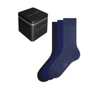 FALKE Happy Box Uni Multipack M So coton unies lot de 3 paires, Chaussettes Homme, Bleu Blue Mix 0020, 39-42