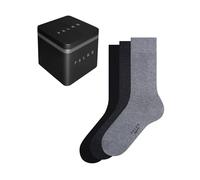 FALKE Happy Box Uni Multipack M So coton unies lot de 3 paires, Chaussettes Homme, Multicolore Black Grey Mix 0010, 43-46
