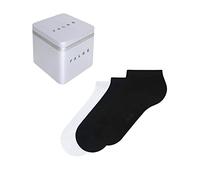 FALKE Happy Box Uni Multipack W Sn coton unies lot de 3 paires, Chaussettes basses Femme, Multicolore Black Navy Blue White 0010, 35-38