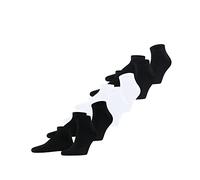 FALKE Happy Multipack M Sn coton unies lot de 6 paires, Chaussettes basses Homme, Multicolore Black White 0030, 47-50
