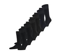 FALKE Happy Multipack M So coton unies lot de 6 paires, Chaussettes Homme, Noir Black 0010, 43-46