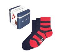 FALKE Happy Triple Pack Giftbox K So coton fantaisie lot de 3 paires, Chaussettes Mixte enfant, Multicolore Blue Red Mix 0019, 35-38