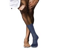 FALKE Highshine M So soie coton fantaisie 1 paire, Chaussettes Homme, Bleu Bluestone 6067, 45-46