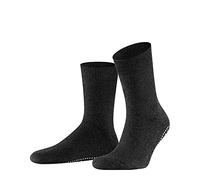 FALKE Homepads M Hp coton laine picots sur la semelle 1 paire, Chaussettes Chaussons Homme, Gris Asphalt Melange 3180, 47/50 EU