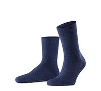 Falke Chaussettes-chaussons Homepads M Hp Homme, coton-laine, picots sur la semelle, Bleu 35/38