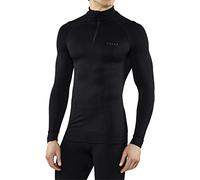 FALKE Maximum Warm High Zip Neck M L/s Sh fil fonctionnel séchage rapide 1 pièce, Couche de base supérieure Homme, Noir Black 3000, S