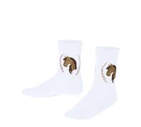 FALKE mixte enfant Horse chaussettes respirantes durables coton renforcées extra-douces sur la peau couture plate aux orteils tenue optimale ne glissent pas motif fantaisie 1 paire