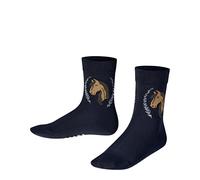 FALKE Horse K So coton fantaisie 1 paire, Chaussettes Mixte enfant, Bleu Marine 6120, 23-26