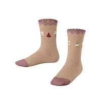 FALKE Ice Cream chaussettes mixte enfant coton beige bleu orange longueur mi-mollet avec motif fantaisie pour été ou hiver 1 paire, 35-38, Orange (Coral 8677)