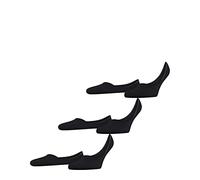 FALKE Invisible Step Medium Cut Multipack M In coton unies lot de 3 paires, Chaussettes invisibles Homme, Noir Black 3000, 39-40