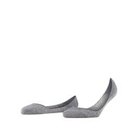 FALKE Invisible Step Medium Cut W In coton unies 1 paire, Chaussettes invisibles Femme, Gris Light Grey Melange 3390, 37-38