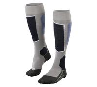 FALKE laine lyocell fil fonctionnel chaudes fines 1 paire, Chaussettes de ski Homme, Gris Mid Grey Melange 3539, 46-48