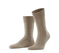 FALKE Lhasa Rib M SO laine viscose cachemire unies 1 paire, Chaussettes Homme, Marron (Nutmeg Melange 5410), 39-42