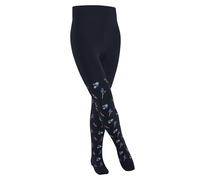 FALKE Little Flowers K Ti Baumwolle Dick Gemustert Collants, Bleu Space Blue 6116, 122-128 Mixte Enfant