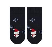 FALKE Little Snowman B SO coton motif fantaisie 1 paire, Chaussettes Mixte bébé, Bleu (Marine 6120), 74-80