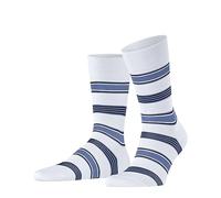 FALKE Marina Stripe M So coton fantaisie 1 paire, Chaussettes Homme, Blanc White 2000, 43-44