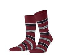 FALKE Marina Stripe M So coton fantaisie 1 paire, Chaussettes Homme, Rouge Scarlet 8228, 43-44