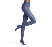 FALKE Matt Deluxe 30 DEN W Ti transparents fantaisie 1 paire, Collants Femme, Bleu Nautical 6531, L