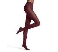 FALKE Matt Deluxe 30 DEN W Ti transparents fantaisie 1 paire, Collants Femme, Rouge Ruby 8830, M-L