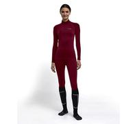 FALKE Maximum Warm High Neck W L/s SH Fil Fonctionnel séchage Rapide 1 pièce, Couche de Base supérieure Femme, Rouge Merlot 8117 Trend, XL