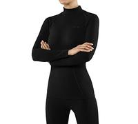 Falke Maximum Warm High Neck W L/S SH Thermique Respirant séchage Rapide 1 pièce, Couche de Base supérieure Femme, Noir (Black 3000), M