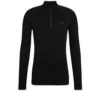 FALKE Maximum Warm High Zip Neck M L/s SH Fil Fonctionnel séchage Rapide 1 pièce, Couche de Base supérieure Homme, Noir Black 3000 Trend, XXL