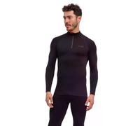 Falke T-shirt manches longues Maximum Warm Homme col zippé Noir 2XL