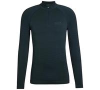 FALKE Maximum Warm High Zip Neck M L/s SH Fil Fonctionnel séchage Rapide 1 pièce, Couche de Base supérieure Homme, Vert Holly 7385 Trend, S