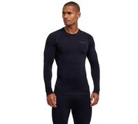 FALKE Maximum Warm Round Neck M L/s SH Fil Fonctionnel séchage Rapide 1 pièce, Couche de Base supérieure Homme, Noir Black 3000 Trend, XL