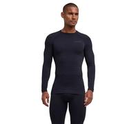 FALKE Maximum Warm Round Neck M L/s SH Fil Fonctionnel séchage Rapide 1 pièce, Couche de Base supérieure Homme, Noir Black 3000 Trend, L