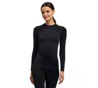 Falke Couche de base Maximum Warm Col rond Fil fonctionnel séchage rapide Femme Noir S