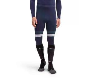 FALKE Maximum Warm Trend 3/4 M Ti fil fonctionnel séchage rapide 1 pièce, Couche de base inférieure Homme, Bleu Space Blue 6116-O, XL