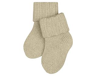 FALKE mixte bébé Flausch chaussettes respirantes régulation climatique anti-odeur laine épaisses chaudes côtelées extra-douces sur la peau bords rabattables unies 1 paire