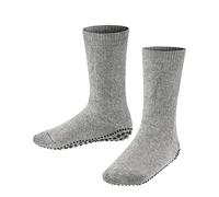 FALKE mixte enfant Catspads chaussons chaussettes picots antidérapants sur la semelle meilleure adhérence épais chauds intérieur bouclette respirants durables coton laine 1 paire, Gris (Light Grey 3400), 31/34