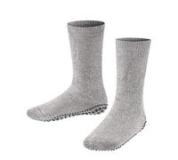 FALKE mixte enfant Catspads chaussons chaussettes picots antidérapants sur la semelle meilleure adhérence épais chauds intérieur bouclette respirants durables coton laine 1 paire, Gris (Light Grey 3400), 27/30