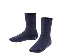 FALKE mixte enfant Catspads chaussons chaussettes picots antidérapants sur la semelle meilleure adhérence épais chauds intérieur bouclette respirants durables coton laine 1 paire, Bleu (Dark Blue 6680), 23/26