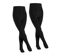 FALKE mixte enfant Family 2-Pack collants respirants durables coton opaques ceinture confortable coupe parfaite ne glissent pas couture plate aux orteils multipack lot de 2 paires