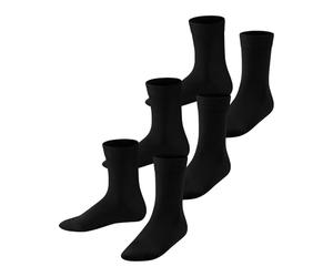 FALKE mixte enfant Family 3-Pack chaussettes respirantes durables coton renforcées extra-douces sur la peau unies couture plate aux orteils pour vie quotidienne école multipack lot de 3 paires