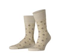 FALKE Mosaic Floor M So lin coton fantaisie 1 paire, Chaussettes Homme, Beige Creme 2050, 45-46