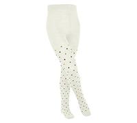 FALKE Multidot K Ti coton épais fantaisie 1 paire, Collants Mixte enfant, Blanc Off-White 2040, 122-128