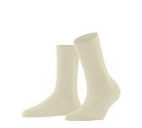 FALKE Needlepoint W So Baumwolle Wolle Einfarbig 1 Paar Chaussettes, Blanc cassé (Blanc cassé 2010), 37-38 Femmes