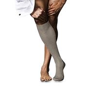 FALKE No. 10 M Kh coton unies 1 paire, Chaussettes longues Homme, Beige Wheat Melange 4087, 43-44
